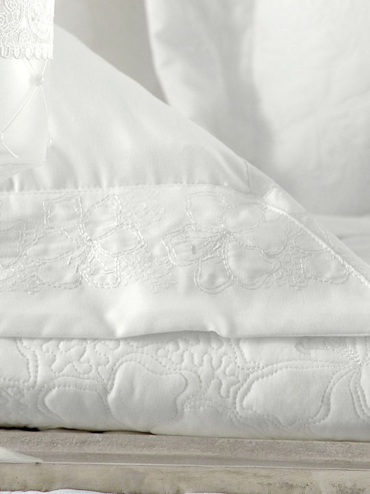 Rythmos Tabitha Νυφικό Σετ 7τμχ Λευκό 235x250cm