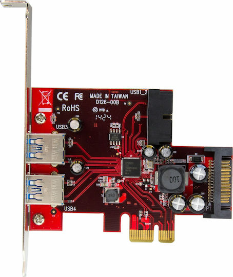 StarTech Κάρτα PCIe σε 2 θύρες USB 3.0