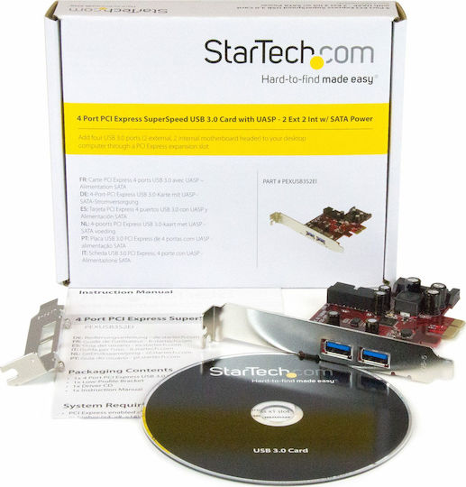 StarTech Κάρτα PCIe σε 2 θύρες USB 3.0