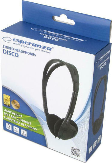 Esperanza EH119 Wired On Ear Headphones Black