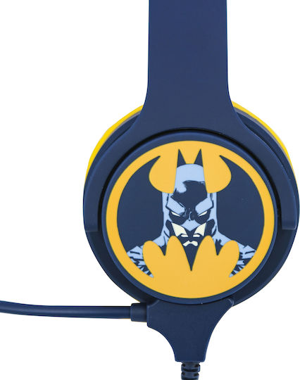 OTL Batman Ασύρματα On Ear Multimedia Ακουστικά με μικρόφωνο και σύνδεση Bluetooth / 3.5mm Jack σε Μπλε χρώμα