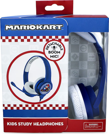 OTL Mario Kart On Ear Multimedia Ακουστικά με μικρόφωνο και σύνδεση 3.5mm Jack σε Μπλε χρώμα