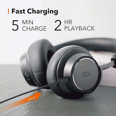 TaoTronics SoundSurge 46 Bluetooth Drahtlos Über Ohr Gelegentliche Nutzung Kopfhörer mit 30 Stunden Betriebszeit Schwarz