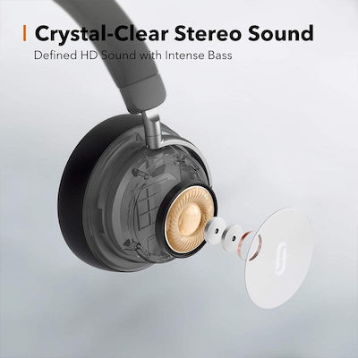 TaoTronics SoundSurge 46 Bluetooth Drahtlos Über Ohr Gelegentliche Nutzung Kopfhörer mit 30 Stunden Betriebszeit Schwarz