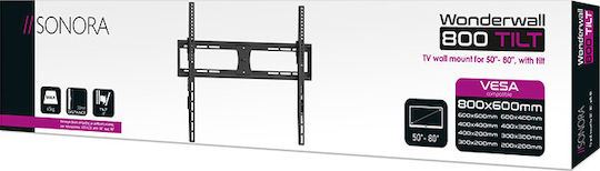Sonora Wonderwall 800 Tilt Βάση Τηλεόρασης Τοίχου έως 80" και 65kg
