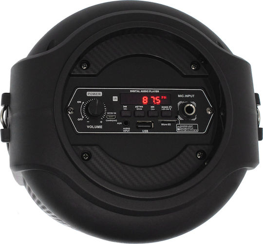 Karaoke Speaker with Wired Microphone and Lighting Effects Kimiso QS-3602 800W Black