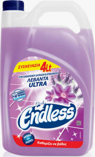 Endless Ultra Professional Cleaning Liquid for Floor Lavanda Lavender 4x4lt