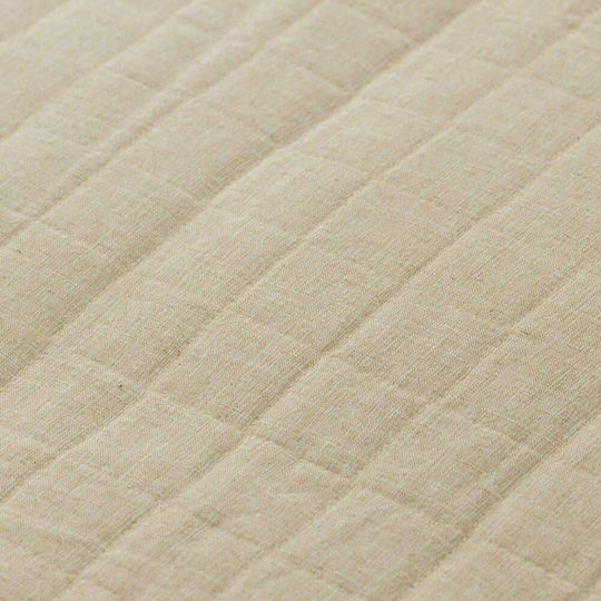 Borea Leinen Kissenbezug Oxford Gesteppt Grey 50x70cm.