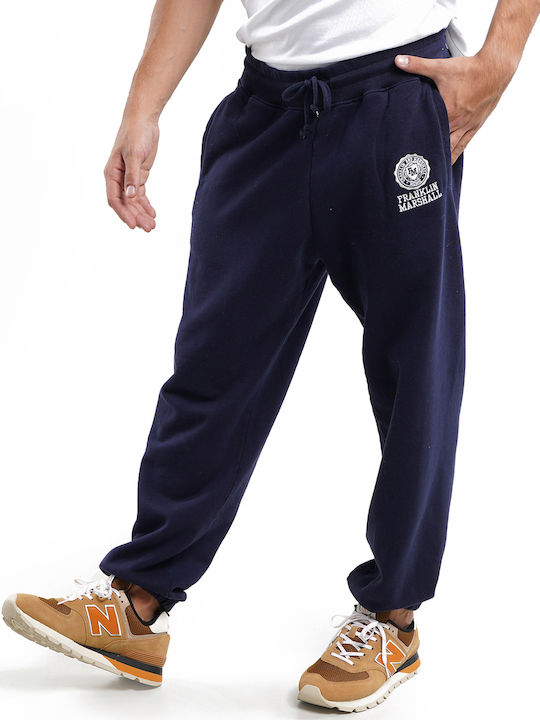Sweatpants with Elastic Navy Blue