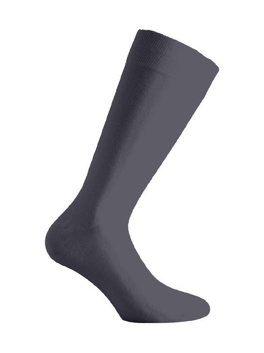 Walk Men's Solid Color Socks Gray