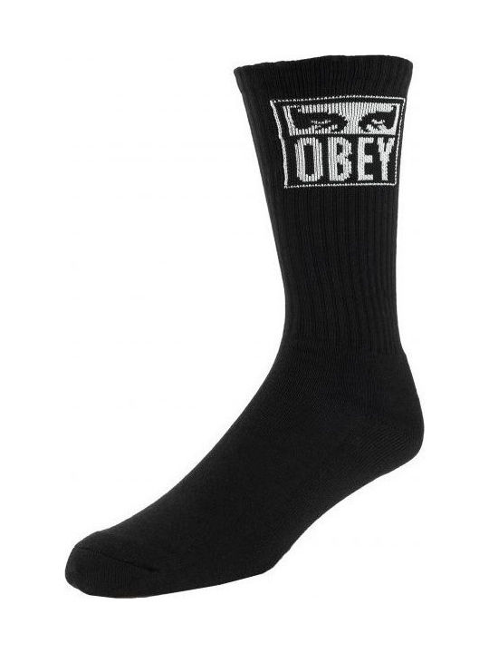 Obey Eyes Icon Herren Socken Schwarz 1Pack