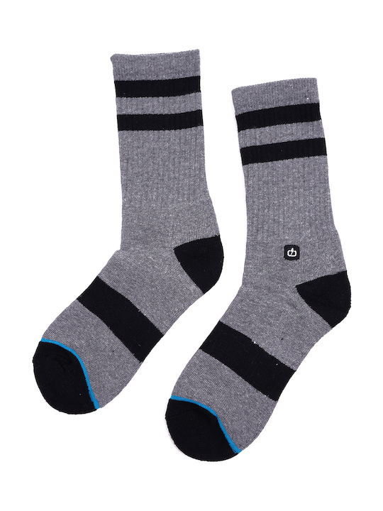 Emerson Men's Solid Color Socks Grey / Black