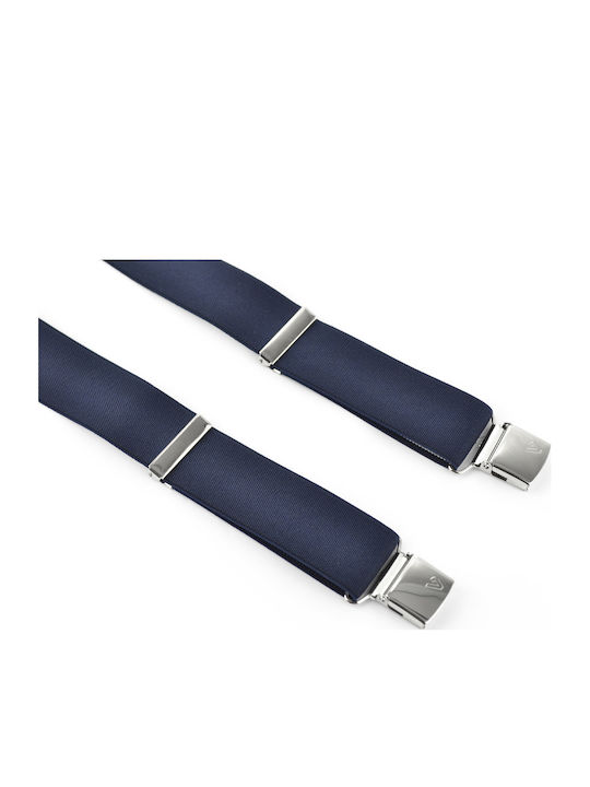 Victoria Suspenders Monochrome Navy Blue