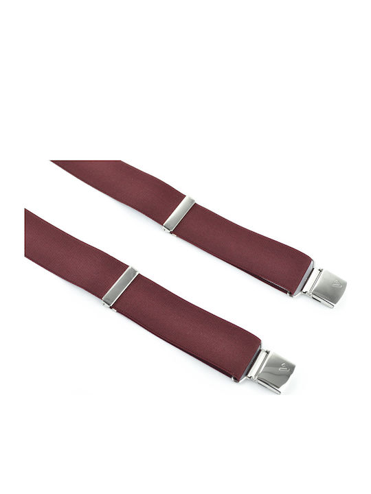 Victoria Suspenders Monochrome Burgundy