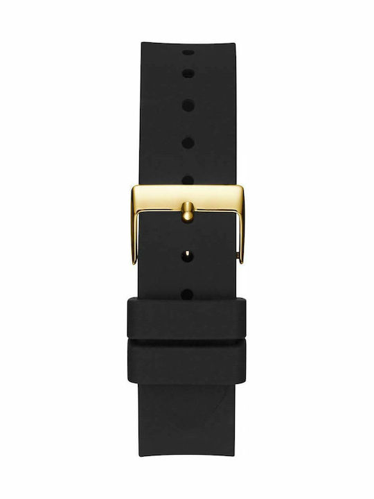 Guess Lady Frontier Women's Watch Chronograph with Black Leather Strap
