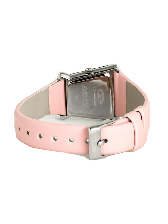 Chronotech Watch with Pink Leather Strap CT7355L-03