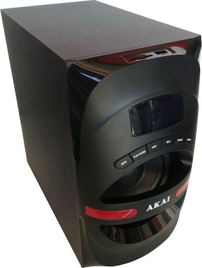Akai Proffesional Ηχοσύστημα 5.1 HT014A-5086F 105W με Digital Media Player και Bluetooth Μαύρο