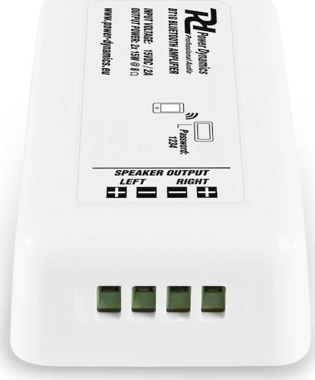 Power Dynamics BT10 Αυτοενισχυόμενα Σετ Ηχεία Εγκαταστάσεων 30W με Bluetooth Λευκά