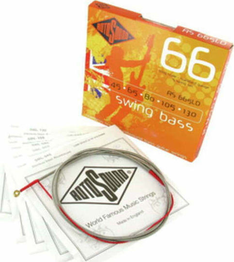 Rotosound Set of Stainless Steel Strings for Bass Swing Bass 66 Standard 5-string 45 - 130"