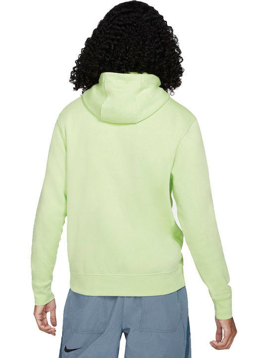 Club Sweatshirt With Hood Lime Yellow