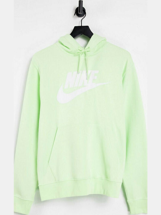 Club Sweatshirt With Hood Lime Yellow