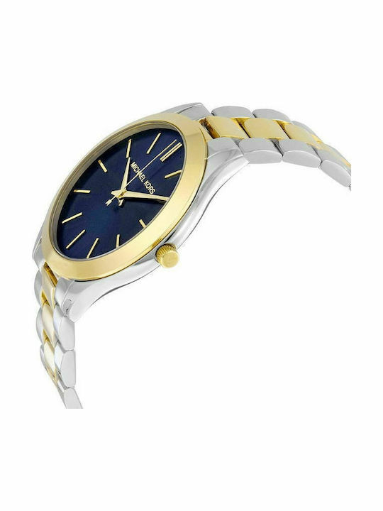 Michael Kors Runway Women's Watch with Metal Bracelet Silver / Gold