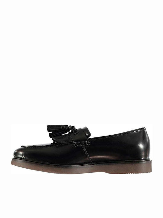 Hudson London Leder Herren Mokassins in Schwarz Farbe