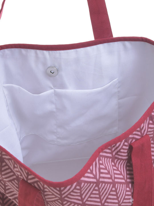 Ble Resort Collection Fabric Beach Bag Red