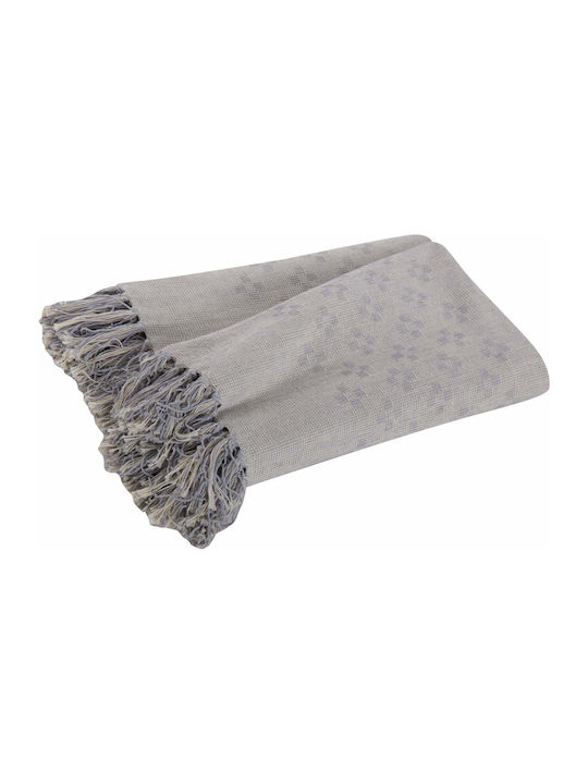 Nef-Nef Homeware Awesome Ριχτάρι Διθέσιου Καναπέ 180x250εκ. Grey 028181