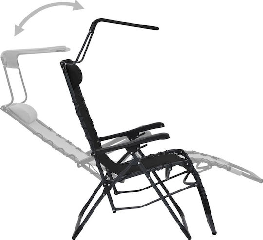 vidaXL vidaXL Strandstühle Wasserdicht 61x88cm Schwarz