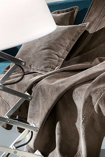 Guy Laroche Ριχτάρι Τριθέσιου Καναπέ Rubicon 170x300εκ. Choco