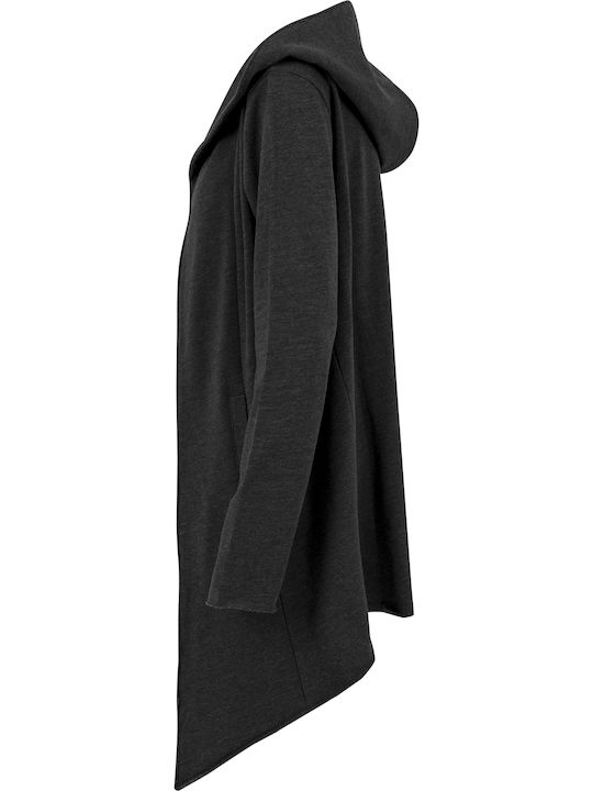 Мъжка Жилетка Fleece с Качулка Charcoal