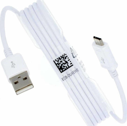 Samsung Regulär USB 2.0 auf Micro-USB-Kabel Weiß 1.5m (ECB-DU4EWE) 1Stück