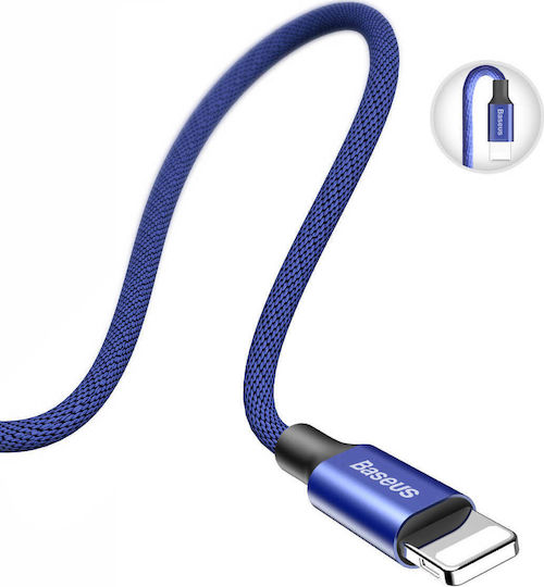 Baseus Yiven Плетена USB-A към Lightning кабел Син 1.2м (CALYW-13)