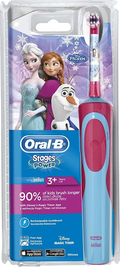 Oral-B Kids Princess Children's Electric Toothbrush With Chronograph For 3+ Years Frozen