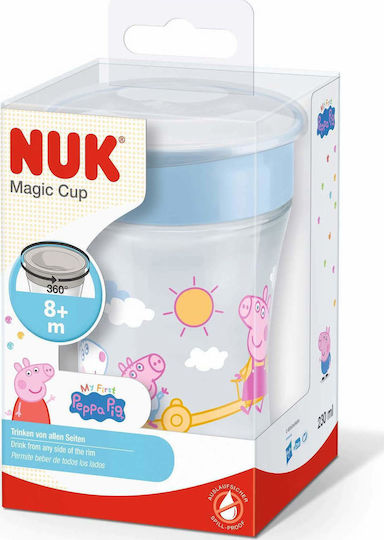 Nuk Baby Cup Magic Cup made of Plastic Blue 230ml for 8m+m+
