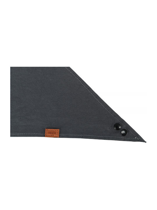 Trixie Be Nordic Dog Bandana Bandana Small Dark Grey with Wind Rose Design in Gray color
