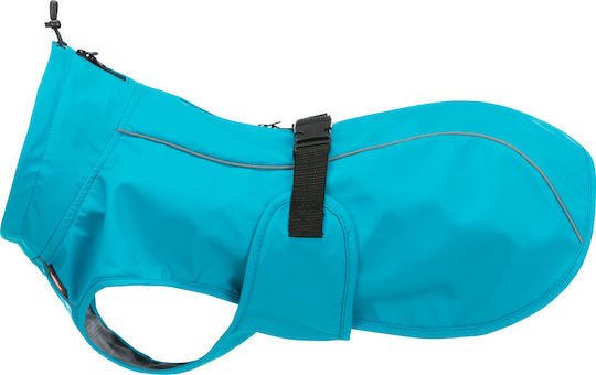 Trixie Vimy Turquoise Waterproof / Windproof Dog Coat with 35cm Back Length