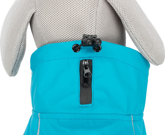 Trixie Vimy Turquoise Waterproof / Windproof Dog Coat with 35cm Back Length