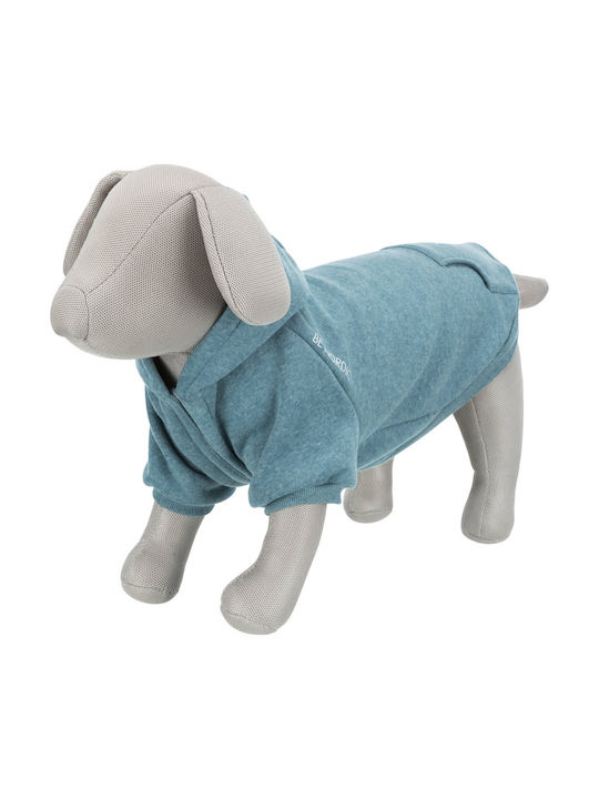 Trixie Be Nordic Flensburg Sweatshirt Dog Shirt Hooded Sweatshirt S Petrol in Green color 40cm. 680705