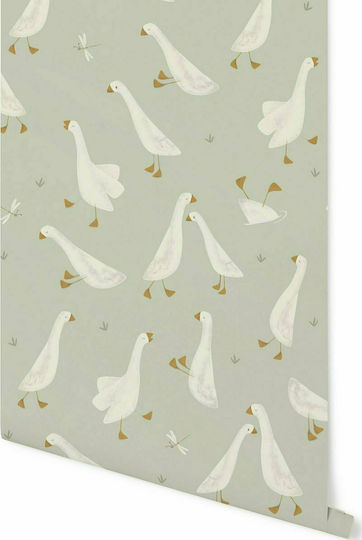 Little Dutch Kids Fabric Wallpaper Little Goose L300xH280cm