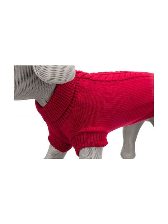 Trixie Kenton Knitted Sweater Dog Sweater Small Red in Red color 40cm.