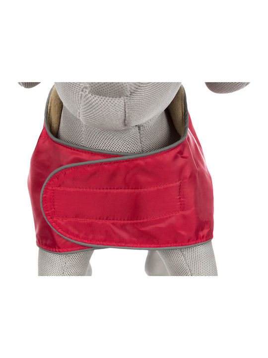 Trixie Orleans Red Fleece / Waterproof Dog Coat with 55cm Back Length