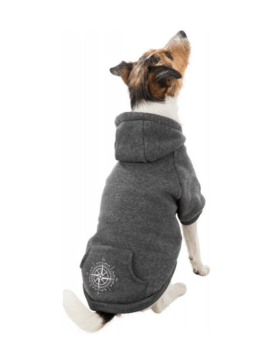 Trixie Nordic Sweatshirt Dog Hooded Sweatshirt S Grey in Gray color 33cm.