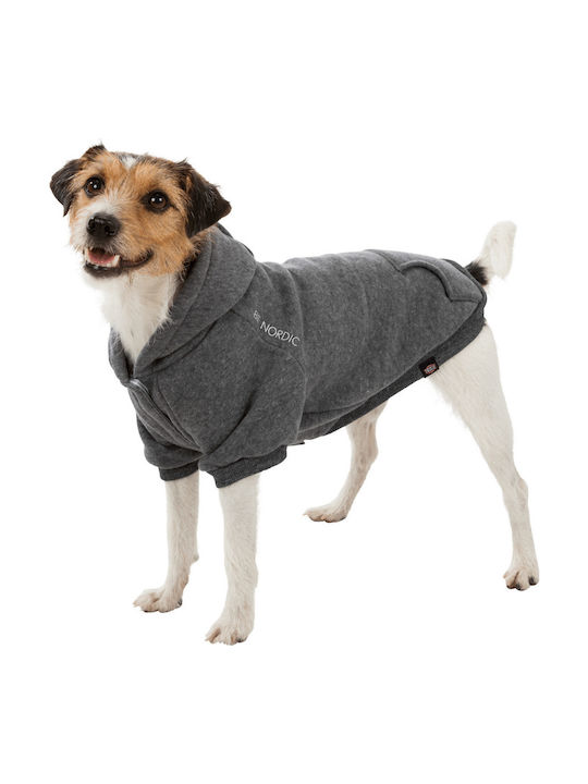 Trixie Nordic Sweatshirt Dog Hooded Sweatshirt S Grey in Gray color 33cm.