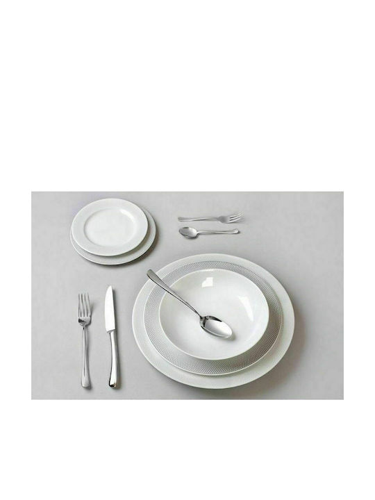 Cryspo Trio Bonito White Porcelain Dinnerware Set 24.454.40 20pcs