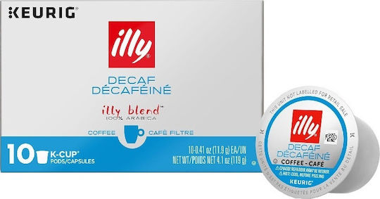 Illy Capsules Espresso Decaffeinato Decaffeine Compatible with Machine Nespresso 10caps,tobolek