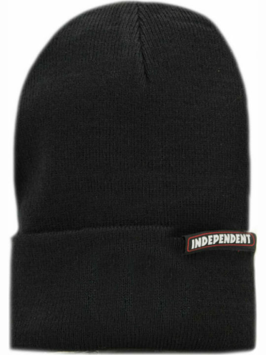 Independent Bar Knitted Beanie Cap Black