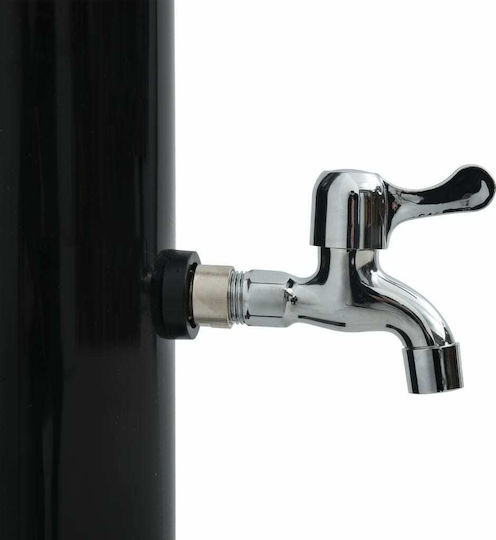 vidaXL Ντουζιέρα Πισίνας Ηλιακή από PVC 220x15.5εκ. Μαύρη