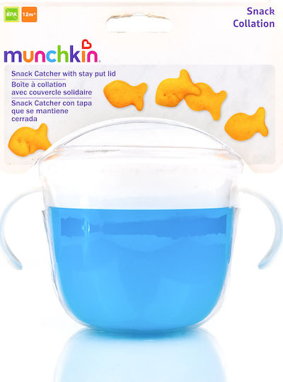 Munchkin Blauer Snack-Container aus Kunststoff für 12+ Monate